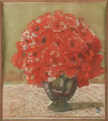 Else von Schmiedeberg-Blume, Vaas met bloemen, Lithografie op papier