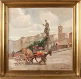 mogelijk Gustav Traub Traub, Firenze 1920, Olieverf op linnen