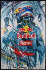 Eric Jan Kremer, Max Verstappen - Formule 1 coureur, Acryl op linnen