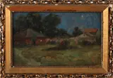 Russische School, Landschap bij maanlicht