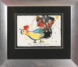 Spetterkip by Anton Heyboer, Plakaatverf op papier, sold Apr 2018