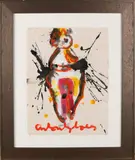 Spettervrouw by Anton Heyboer, Plakaatverf op papier, sold Apr 2018