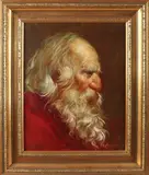 Ganzal ? Oude man met baard, Oude man met baard, Olieverf op linnen