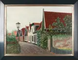 Gé Nijhuis, Oude Schans Texel, Olieverf op linnen