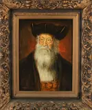 Jan van der Neer, Portret van rabijn, Olieverf op linnen