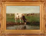 Fedor van Kregten, Koeien, Olieverf op linnen