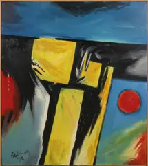 Dirk Jan Ribbeling, Modern abstract, Acryl op linnen