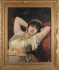 Julie Suchez, Oosterse vrouw, 1895, Olieverf op linnen