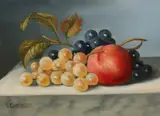 C. Cornelisz, 'Stilleven met fruit'., Olieverf op paneel
