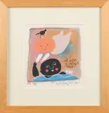 Wouter Stips, Ik hou je altijd vast, Lithografie op papier