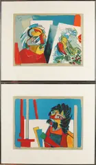 Herman Krikhaar, Naakte figuur, Aquarel op papier