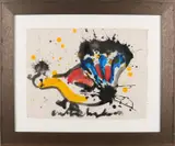 Anton Heyboer, Spetterkip, Plakaatverf op papier