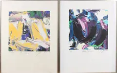 J.A. Smit, 4x tulpen, zeefdruk, Vier lithografieën JAS