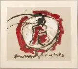Anton Heyboer, 'Abstract figuratieve voorstelling'.