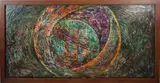 Albert Joseph Franke, 'Abstract'., Olieverf op paneel