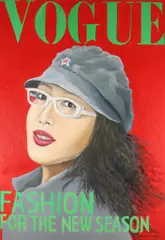 Hong Fan, 'Fashion for the new season Voque'., Olieverf op linnen