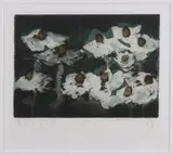 'Margeriten'. by Klaus Fussman 1938, Duitsland, Aquatint op papier, sold Oct 2017