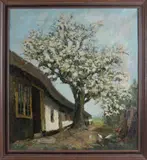 H. Fortuin, Fruitboom., Olieverf op linnen