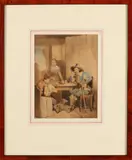 'Interieur' by Reinier Craeyvanger, 1812 -, Aquarel op papier, sold Jul 2017