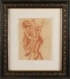 Twee werken van Paul Serrure, 2 werken., Houtkool op papier
