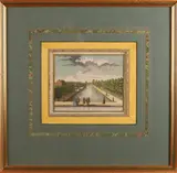 18e eeuw. by Twee maal Hollandse hand ingekleurde kopergravures, Twee maal Hollandse hand ingekleurde kopergravures, sold Jul 2017