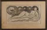 houtsnede. by Adrianus Remiens (handdruk), 1890-1972, Nr, Lindensnede op papier, sold Jul 2017