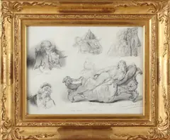 Tekening op papier van David J, David Joseph Bles, Tekening op papier van David J