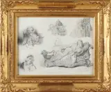 Tekening op papier van David J, David Joseph Bles, Tekening op papier van David J