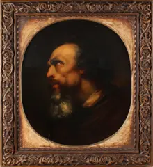 Portret, 'oude man', Olieverf op linnen