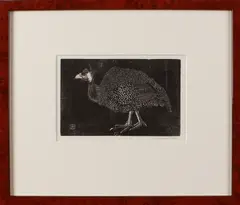 Jan Mankes, Parelhoen, Houtsnede op papier