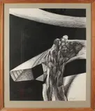 Modern werk, A. Ribbeling, Zwarte inkt op papier