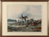 Gijsbertus Craeyvanger, aquarel, Aquarel op papier