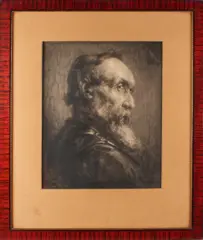 J.W. Rosier, portret heer., Gemengde techniek op papier