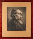 J.W. Rosier, portret heer., Gemengde techniek op papier