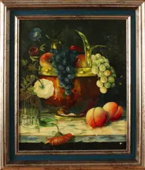 P.C. Schuurman, stilleven, Olieverf op paneel