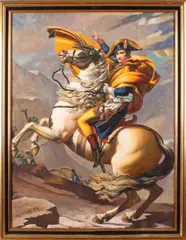 Amand Gautier, Napoleon op paard, Olieverf op linnen