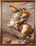 Amand Gautier, Napoleon op paard, Olieverf op linnen