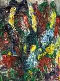 ca Ongesigneerd, modern, 1990, Olieverf op paneel