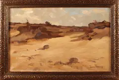 zandduinen by Anthony Keizer, 1897-1961, Olieverf op linnen, sold Apr 2017
