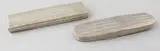 2 Zilveren brillenkokers, Berlin, Twee brillenkokers, 800/000, rechthoekig en ovaal model versierd met lijngravures