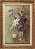 Marie Wuytiers, aquarel met bloemen, Anna Maria Wuytiers -Blaauw 165-1944, bloementak, aquarel op papier 45x69cm