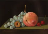 fruit by C. Cornelisz, Cornelisz 21e eeuw, stilleven met divers fruit, olieverf op paneel, sold Jan 2017