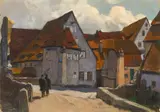 Albert Stagura, Alte Mühle in Spalt, Pastell auf Velin
