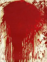 Ohne Titel by Hermann Nitsch, Öl und Blut auf Jute, sold Nov 2015