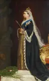Guido Philpp Schmitt, Queen Victoria im Ornat, Öl auf Leinwand