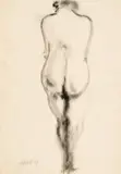 Heinrich Hoerle, Akt, Rückenansicht