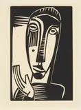 Kleine Prophetin by Karl Schmidt-Rottluff, Holzschnitt auf Velin, sold Nov 2015
