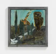 Ohne Titel by Markus Lüpertz, Öl auf Leinwand, sold Nov 2015