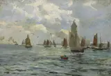 Eugen Dücker, Segler vor dem Hafen