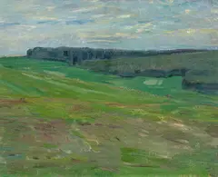 Hessische Waldlandschaft by Robert Sterl, Öl auf Leinwand, sold Nov 2015